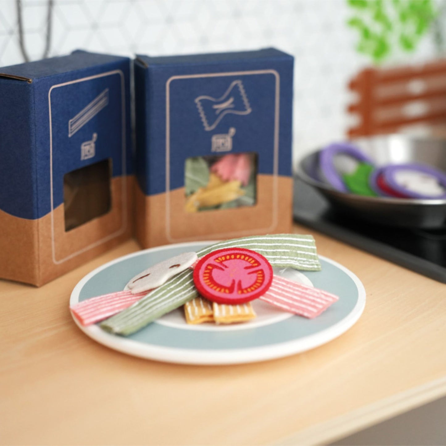 Wooden Pasta Cooking Set | Kitchen Accessories | Role Playing Games