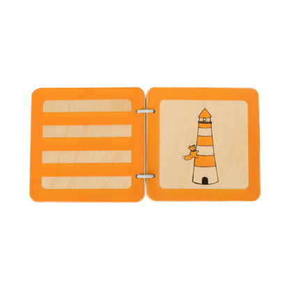 Libro in legno Lex | Fantasie e colori