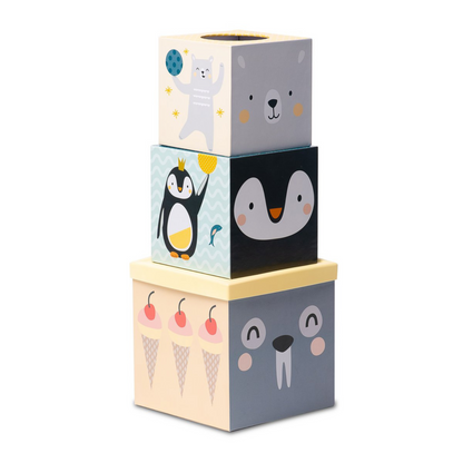 Ball Drop | Stackable boxes with lid and balls