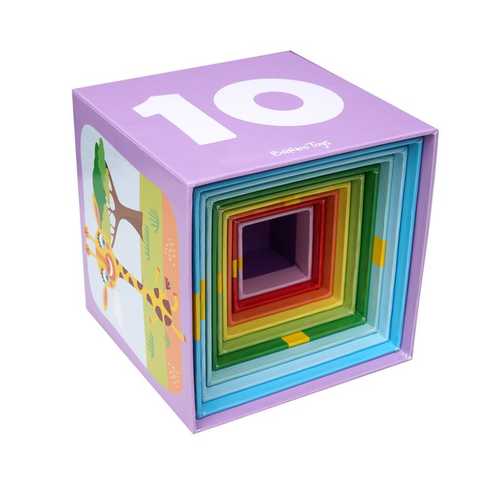 Cubi di cartone impilabili | Colori accesi e divertenti
