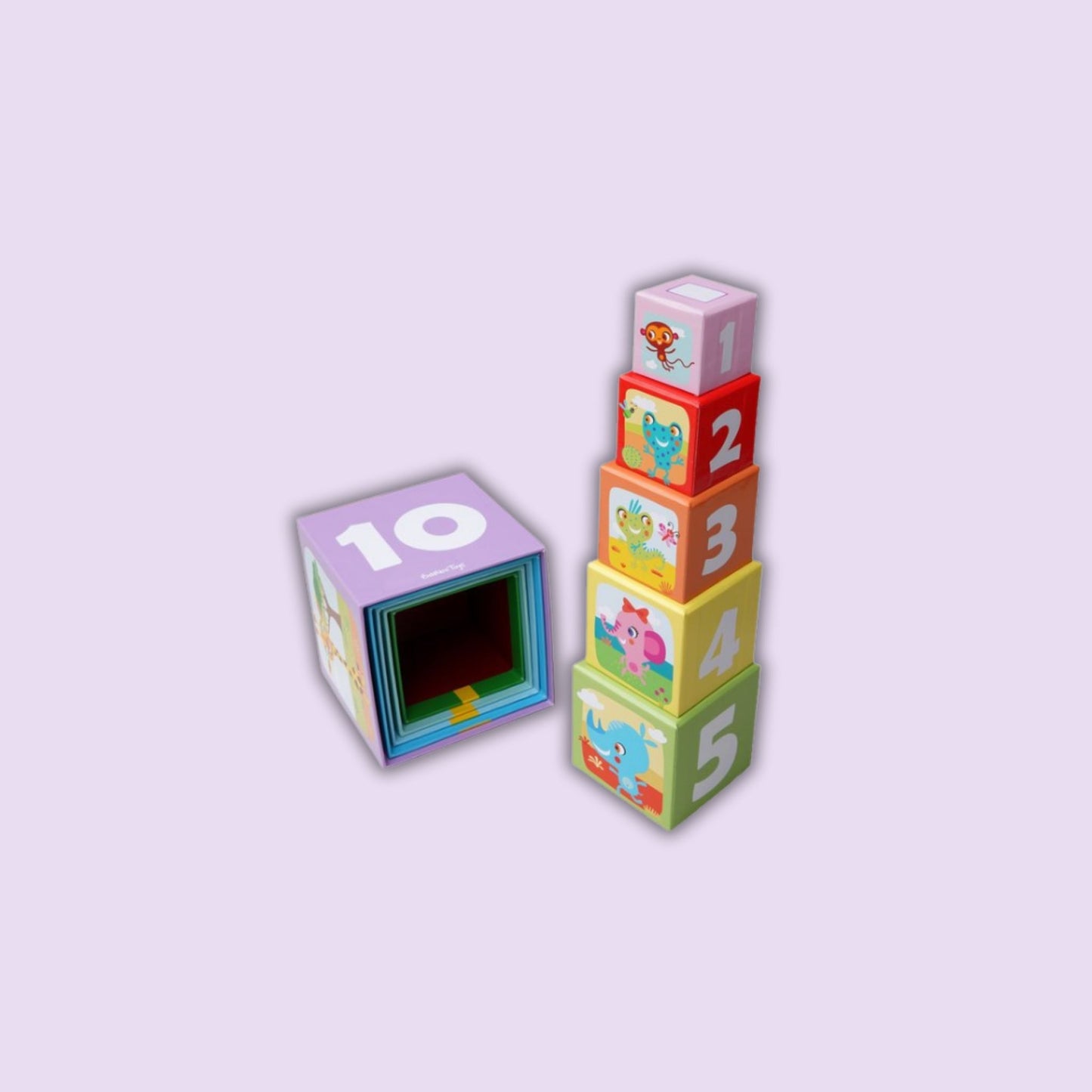 Cubi di cartone impilabili | Colori accesi e divertenti