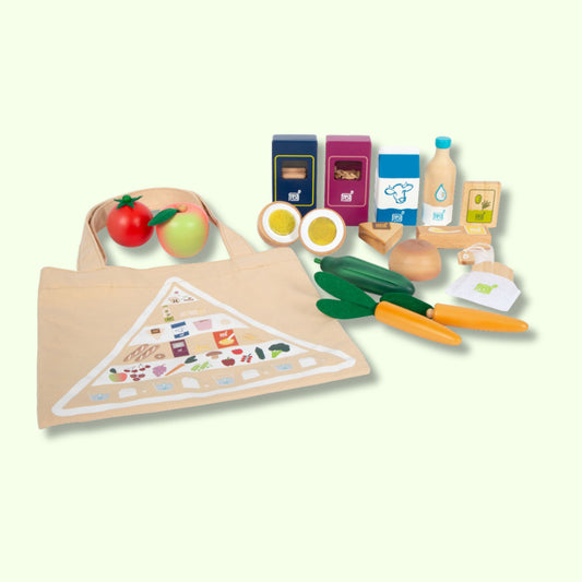 Set di alimenti vegetariani in legno | Accessori cucina | Giochi di ruolo