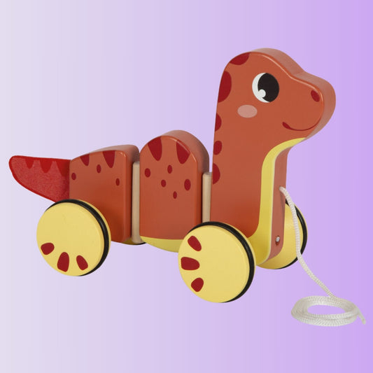 Dinosauro Trainabile - Gioco di Movimento in Legno 12m+