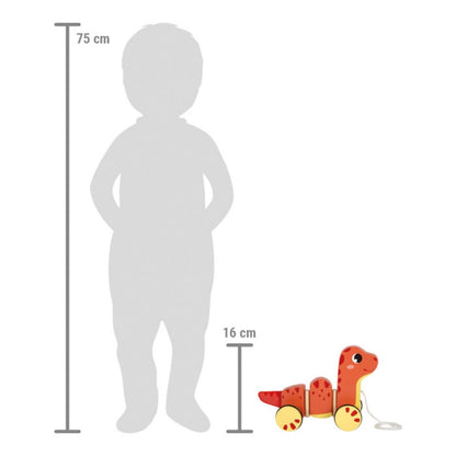Dinosauro Trainabile - Gioco di Movimento in Legno 12m+